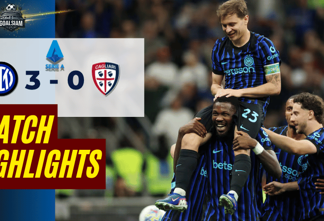 ไฮไลท์บอลวันนี้ กัลโช่ เซเรีย อา อินเตอร์ มิลาน พบ กายารี่ 17/4/69