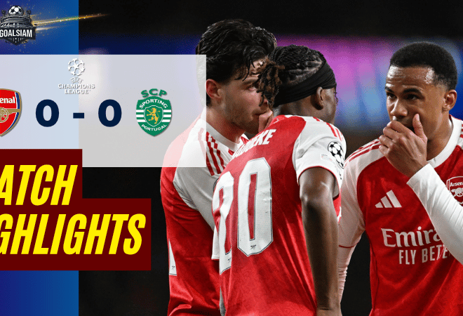 ไฮไลท์บอลวันนี้ ยูฟ่า แชมเปี้ยนส์ ลีก อาร์เซนอล พบ สปอร์ติ้ง ลิสบอน 15/4/69