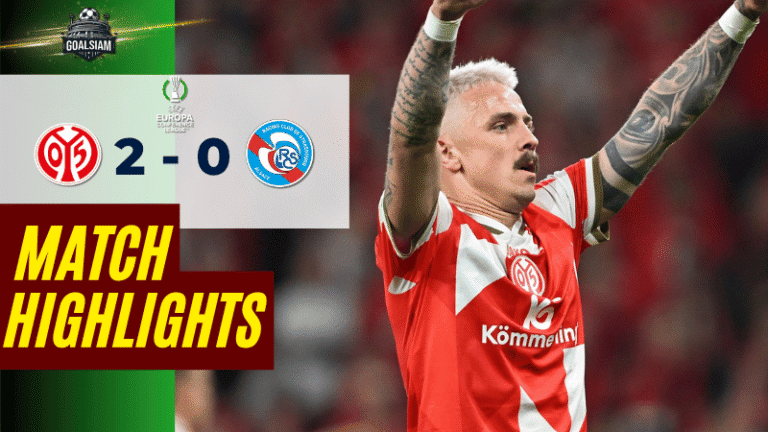 ไฮไลท์บอลวันนี้ ยูโรปา คอนเฟอเรนซ์ ลีก ถ่ายทอดสด ไมนซ์ พบ สตราส์บูร์ก 9/4/69