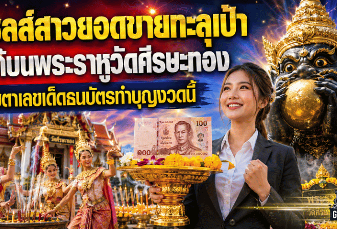 เซลล์สาวยอดขายทะลุเป้า แก้บนพระราหูวัดศีรษะทอง GOALSIAM จับตาเลขเด็ดธนบัตรทำบุญงวดนี้
