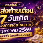 ดวงวันนี้แรงส่งท้ายเดือน ส่อง 7 วันเกิด ดวงการเงินโชคลาภพฤษภาคม 2569 ใครเงินเข้า โชคเปิด ต้องรีบเช็ก
