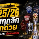 บุรีรัมย์ครองบัลลังก์ เมืองทองร่วงช็อก สรุปเดือดบอลไทยฤดูกาล 2025/26