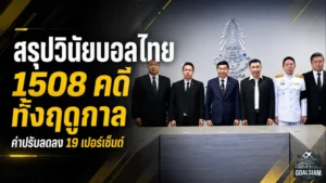 วินัยบอลไทยเข้มทั้งฤดูกาล 1508 คดี คณะวินัยชี้ค่าปรับลดแต่จุดพลุยังเป็นโจทย์ใหญ่