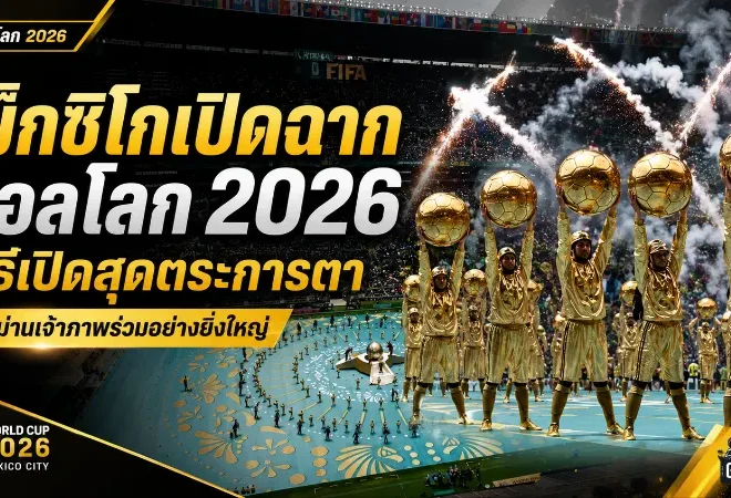 เม็กซิโกเปิดฉากบอลโลก 2026 กระหึ่มโลก พิธีเปิดสุดอลังการก่อนเจ้าภาพประเดิมชัย