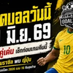 ทีเด็ดบอลวันนี้ 29 มิถุนายน 2569 เปิด 4 ทรรศนะเดือดก่อนเกม ใครไม่เช็กก่อนถือว่าประมาทสนาม