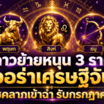 ดวงวันนี้แรงรับดาวย้าย 3 ราศีออร่าเศรษฐีจับ โชคลาภพุ่ง เงินทองเข้าฉ่ำก่อนก้าวสู่กรกฎาคม 2569