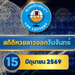 สถิติหวยลาวออกวันจันทร์ 15 มิถุนายน 2569 เช็กตารางย้อนหลัง 30 งวดก่อนลุ้นกับ GOALSIAM