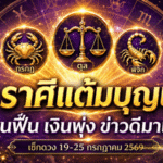ดวงวันนี้ 12 ราศี 19-25 กรกฎาคม 2569 แต้มบุญเปิดทาง 3 ราศีงานฟื้น เงินไหลเข้า ข่าวดีจ่อพลิกชีวิต