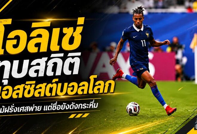 ไมเคิล โอลิเซ่ จารึกประวัติศาสตร์ ทุบสถิติแอสซิสต์สูงสุดตลอดกาลในฟุตบอลโลก