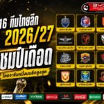 เปิดโฉม 16 ทีมไทยลีก 2026/27 ศึกแชมป์เดือดตั้งแต่นัดแรก ใครจะยืนหนึ่งบนลีกสูงสุด