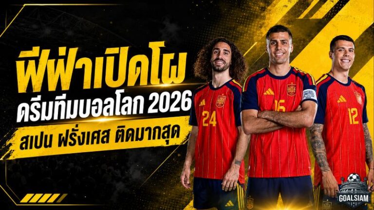 ฟีฟ่าเปิดโผดรีมทีมฟุตบอลโลก 2026 สเปน-ฝรั่งเศสยึด 6 ที่นั่ง เมสซี่-เอ็มบัปเป้-ฮาลันด์นำแนวรุก