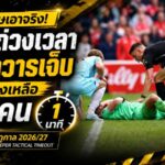 อังกฤษเอาจริงปราบถ่วงเวลา! นายทวารเจ็บ ทีมต้องเหลือ 10 คนชั่วคราว