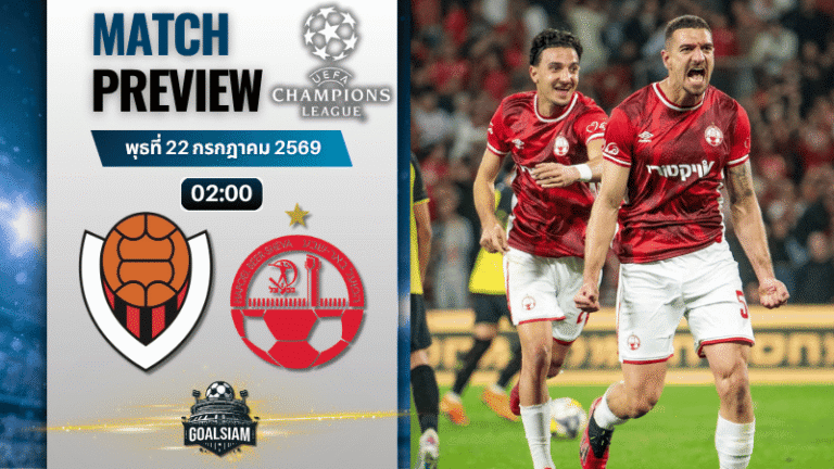 วิเคราะห์บอล ไวกิ้งกูร์ เรย์ยาวิค พบ ฮาโปเอล เบียร์ เชว่า | ยูฟ่า แชมเปี้ยนส์ ลีก พร้อมอัปเดตผลบอลสด
