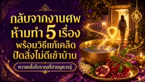 ดวงวันนี้สายมูต้องรู้! กลับจากงานศพห้ามทำ 5 เรื่อง พร้อมวิธีแก้เคล็ดปัดสิ่งไม่ดีเข้าบ้าน