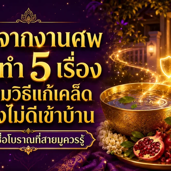 ดวงวันนี้สายมูต้องรู้! กลับจากงานศพห้ามทำ 5 เรื่อง พร้อมวิธีแก้เคล็ดปัดสิ่งไม่ดีเข้าบ้าน