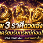 3 ราศีดวงวันนี้เฮงแรงเกินต้าน เงินก้อนใหญ่จ่อเข้าบัญชี ชีวิตมีลุ้นพลิกฟื้นแบบตั้งตัวแทบไม่ทัน