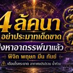 ดวงวันนี้ 4 ลัคนาต้องระวัง โหรรัตนโกสินทร์เตือนสิงหาอาถรรพ์ อย่าประมาทเด็ดขาด