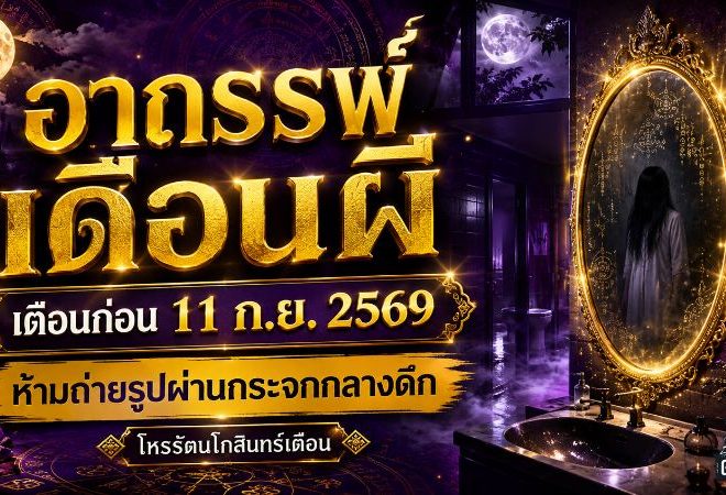 ดวงวันนี้เตือนแรง อาถรรพ์เดือนผีก่อน 11 ก.ย. 2569 โหรรัตนโกสินทร์ชี้พฤติกรรมกลางดึกที่ควรเลี่ยง
