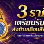 แรงปลายเดือน! 3 ราศีโชคเปิดรับทรัพย์ พร้อมเช็กข่าวดีครบ 12 ราศีส่งท้ายสิงหาคม 2569