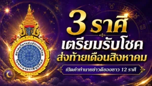 แรงปลายเดือน! 3 ราศีโชคเปิดรับทรัพย์ พร้อมเช็กข่าวดีครบ 12 ราศีส่งท้ายสิงหาคม 2569