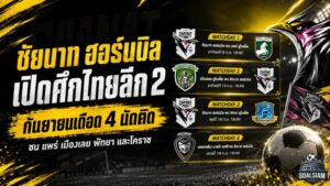 ชัยนาท ฮอร์นบิล เปิดศึกไทยลีก 2 กันยายนเดือด 4 นัดติด ดวลแพร่-เมืองเลย-พัทยา-โคราช