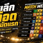 ไทยลีกเดือดตั้งแต่นัดแรก เปิดโปรแกรม BYD SEALION 6 LEAGUE 1 ฤดูกาล 2026/27 ครบ 8 คู่