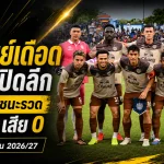 บุรีรัมย์เดือดก่อนเปิดลีก! อุ่นเครื่อง 6 นัดชนะรวด ยิง 16 เสีย 0 ส่งสัญญาณล่าแชมป์ซีซั่น 2026/27