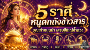 ดวงวันนี้ 5 ราศีชีวิตขาขึ้นแรง! หมอเค้กชี้บุญเก่าหนุนนำ ผู้ใหญ่ค้ำจุน เงินก้อนและโอกาสใหม่กำลังมา