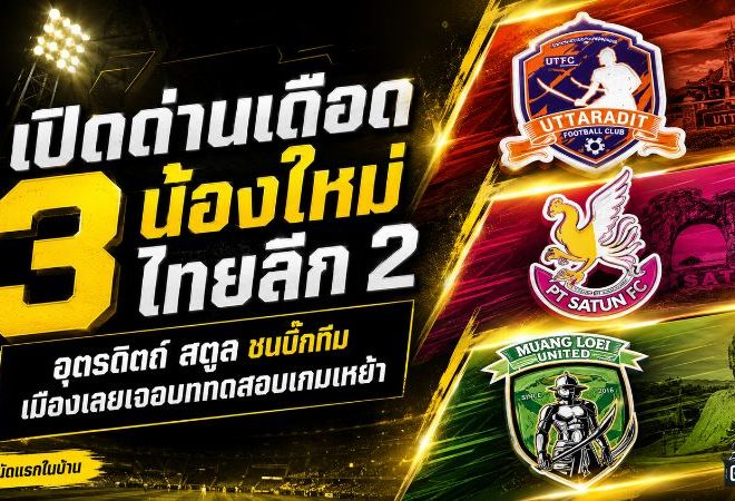 เปิดด่านเดือด 3 น้องใหม่ไทยลีก 2! อุตรดิตถ์-สตูลชนบิ๊กทีม เมืองเลยเจอบททดสอบเกมเหย้า