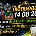 ทีเด็ดบอลสเต็ป 14 สิงหาคม 2569 เปิดชุด 3–6 คู่ คัดมุมราคาเด็ดก่อนเกม ตามทรรศนะ GOALSIAM