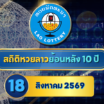 สถิติหวยลาวออกวันที่ 18 ย้อนหลัง 10 ปี เปิดเลขเด่น–คู่ซ้ำ–เลขห่าง เช็กหวยลาวย้อนหลังกับ GOALSIAM