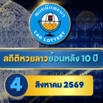 เปิดแฟ้มสถิติหวยลาวออกวันที่ 4 ย้อนหลัง 10 ปี เช็กเลขเด่น คู่ซ้ำ เลขห่าง ก่อนตรวจหวยลาวกับ GOALSIAM