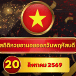 ส่องตัวเลขก่อนเย็น! สถิติหวยฮานอยวันนี้ 20 สิงหาคม 2569 เปิดเลขเด่นชุดใหม่ ไล่หวยฮานอยย้อนหลัง 30 วัน ครบ 4 รอบกับ GOALSIAM