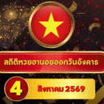 คอหวยห้ามพลาด! สถิติหวยฮานอยวันนี้ 4 สิงหาคม 2569 เปิดเลขเด่นใหม่ ไล่หวยฮานอยย้อนหลัง 30 วัน ครบ 4 รอบกับ GOALSIAM