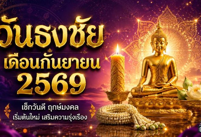 🔮 ดวงวันนี้เปิดฤกษ์มงคล กันยายน 2569 เช็กวันธงชัย วันอธิบดี ก่อนขึ้นบ้านใหม่ ออกรถ เปิดร้าน