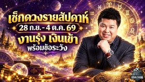 ดวงวันนี้รายสัปดาห์ 28 ก.ย. – 4 ต.ค. 69 เช็กครบ 7 วันเกิด งานรุ่ง เงินเข้า รักมีจุดต้องระวัง