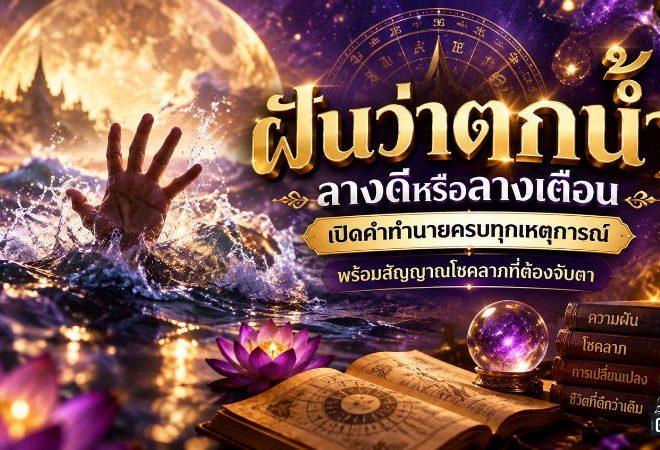 ฝันว่าตกน้ำ ลางดีหรือลางเตือน เปิดคำทำนายครบทุกเหตุการณ์ พร้อมสัญญาณโชคลาภที่ต้องจับตา