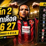 ไทยลีก 2 เปิดศึกเดือด 2026/27 เช็กโปรแกรมนัดแรก 4-6 กันยายน พร้อมช่องถ่ายทอดสดครบ