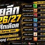ไทยลีก 2026/27 เปิดศึกเดือด 4 ก.ย. ปัตตานีชนบีจี เช็กโปรแกรมนัดแรกครบทุกคู่