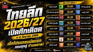 ไทยลีก 2026/27 เปิดศึกเดือด 4 ก.ย. ปัตตานีชนบีจี เช็กโปรแกรมนัดแรกครบทุกคู่