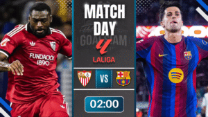 ดูบอลออนไลน์ ลาลีกา สเปน ถ่ายทอดสด เซบีย่า พบ บาร์เซโลน่า 19/9/69