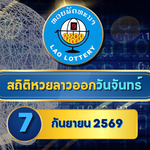 สถิติหวยลาววันจันทร์ 7 กันยายน 2569 เช็กย้อนหลัง 30 งวด ส่องเลขเด่น 5-10-30 งวดครบกับ GOALSIAM