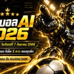 ทีเด็ดบอล AI 2026 วันจันทร์ที่ 7 กันยายน 2569 เช็กทีเด็ด 5 ดาวและทีเด็ดบอลนอกครบทุกลีกก่อนเกม