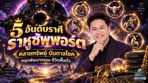 ดวงวันนี้ 5 ราศีราหูเปิดทรัพย์แรง ชีวิตฟื้นจากเงากรรม เงินไหลมา งานพุ่ง โชคใหญ่กำลังมา