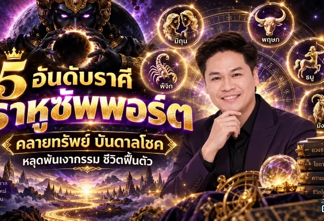ดวงวันนี้ 5 ราศีราหูเปิดทรัพย์แรง ชีวิตฟื้นจากเงากรรม เงินไหลมา งานพุ่ง โชคใหญ่กำลังมา