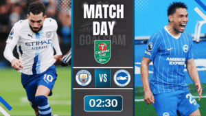 ดูบอลออนไลน์ คาราบาว คัพ แมนซิตี้ พบกับ ไบรท์ตัน 28/10/69