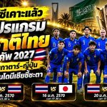 เอเอฟซีเคาะแล้ว! เปิดโปรแกรมทีมชาติไทย เอเชียน คัพ 2027 งานหินชนกาตาร์-ญี่ปุ่น ก่อนฟัดอินโดนีเซียชี้ชะตา