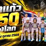 ชบาแก้วหล่นอันดับโลก! ฟุตบอลหญิงทีมชาติไทยรั้งที่ 50 ฟีฟ่าแรงกิ้ง ตุลาคม 2569 หลังศึกเอเชียนเกมส์ไร้ชัย