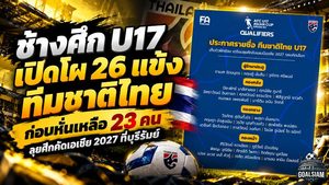 ช้างศึก U17 ลุยเดือด! เปิดโผ 26 แข้งทีมชาติไทย ก่อนหั่นเหลือ 23 คน สู้ศึกคัดเอเชีย 2027 ที่บุรีรัมย์