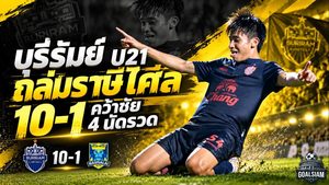 บุรีรัมย์ U21 โหดไร้ปรานี! ถล่มราษีไศล 10-1 ณฐกรกด 5 ตุง พาปราสาทสายฟ้าคว้าชัย 4 นัดรวด